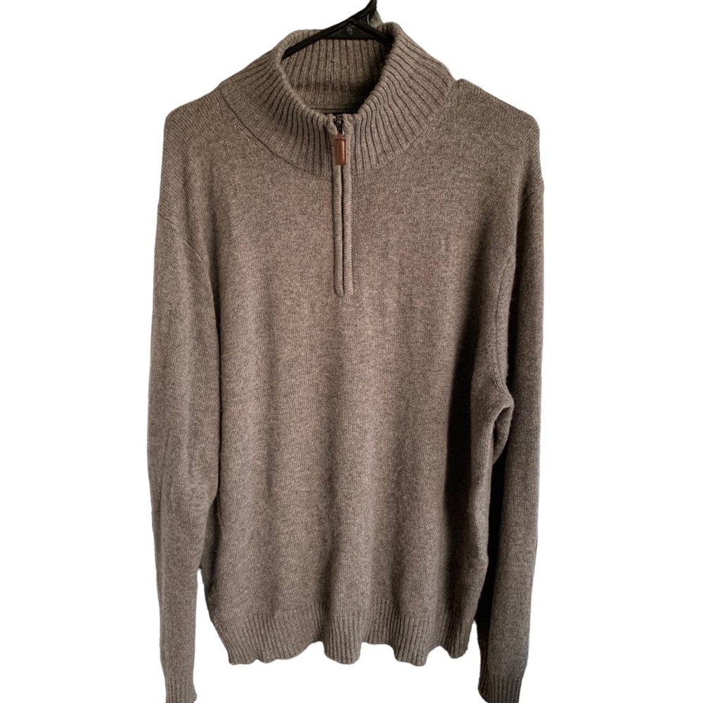 Men’s J. Crew Mercantile Sweater 1/2 Zip Ribbed Mock Neck Size Large style J7417